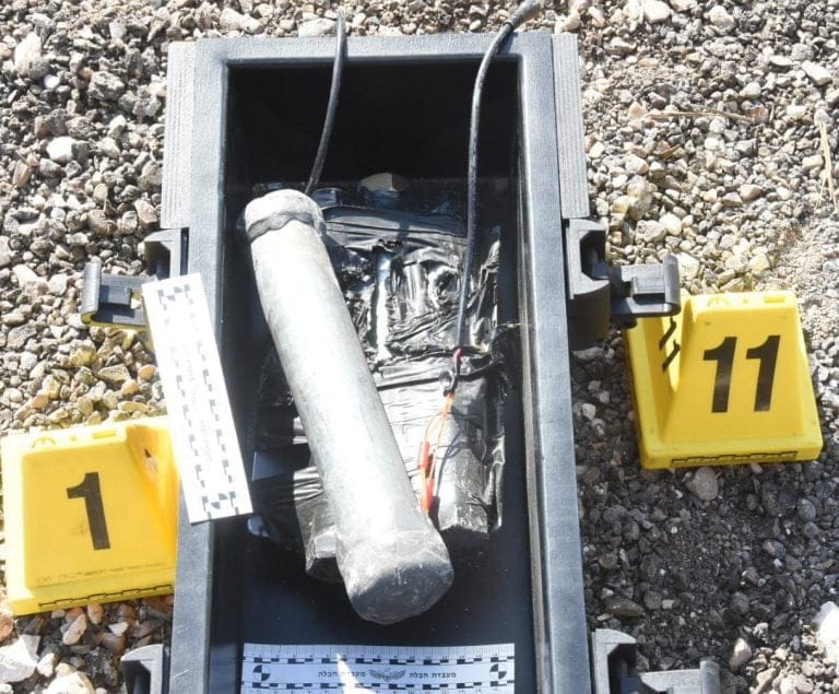 Explosive device in the industrial area