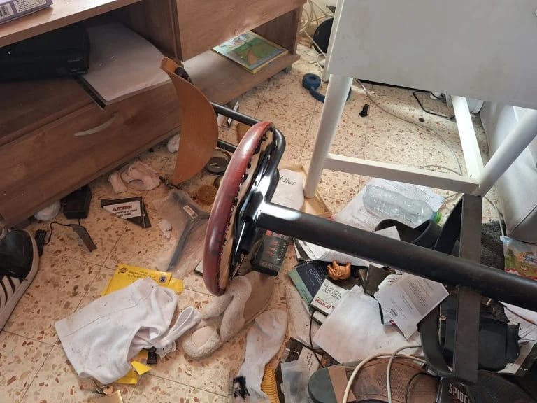 The pogrom in the house of the Alon Shimriz, z"l