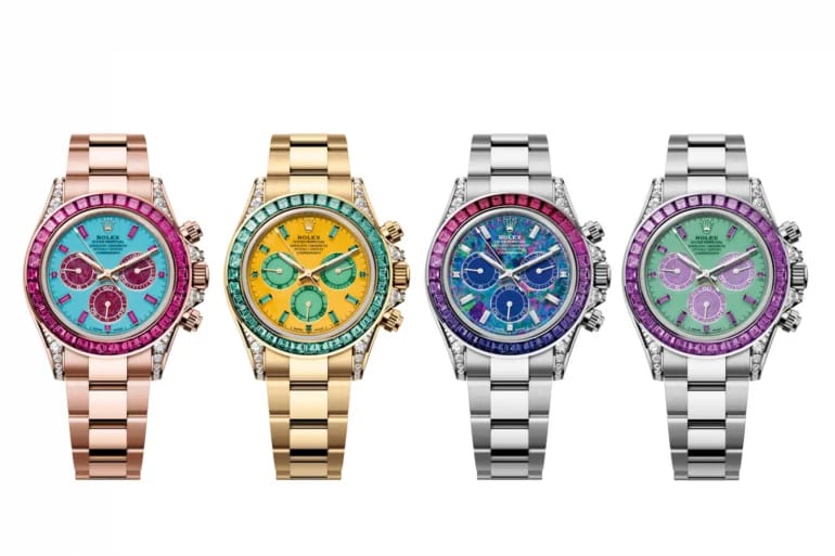The watches sold at auction