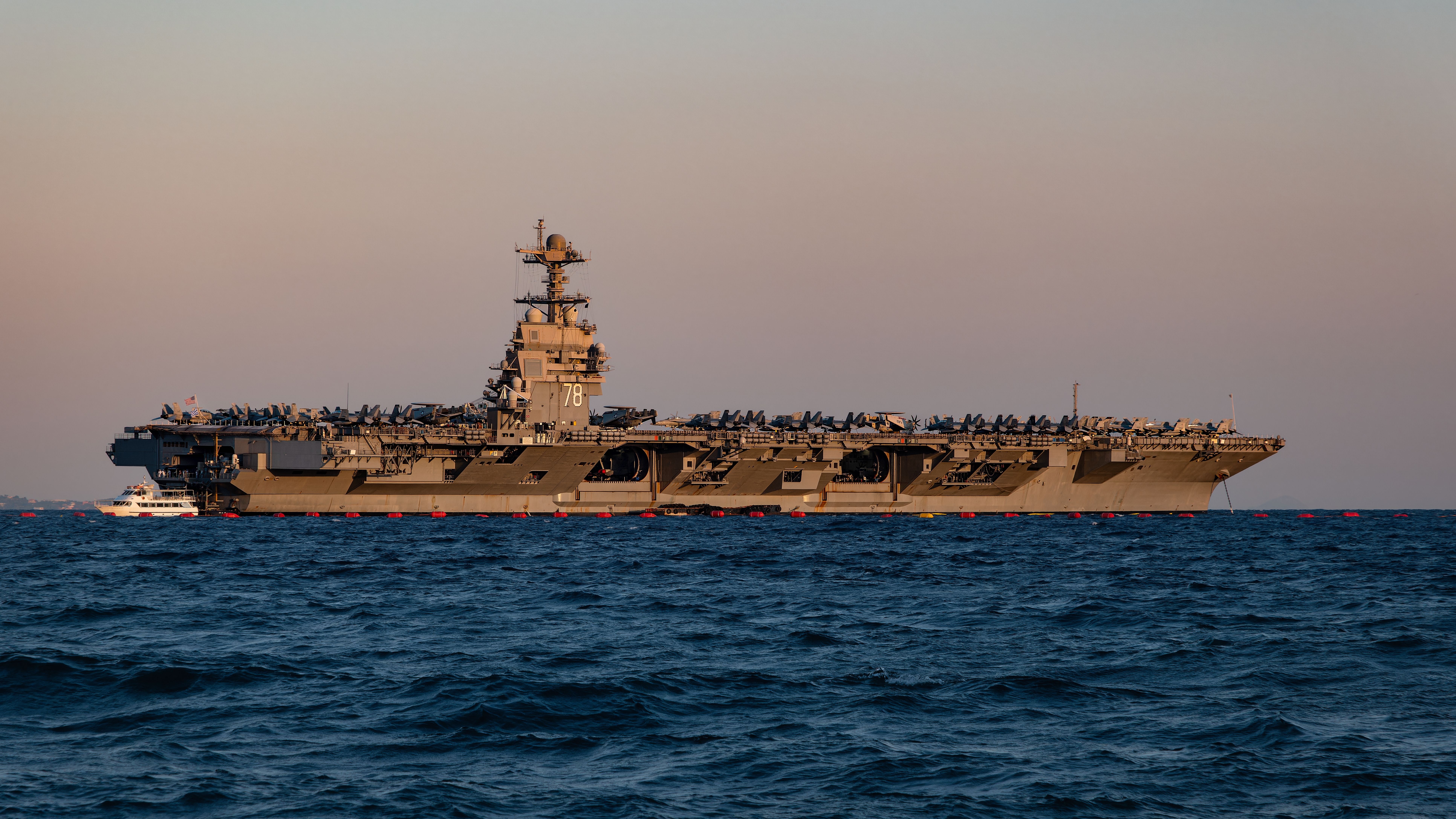 American warship 
