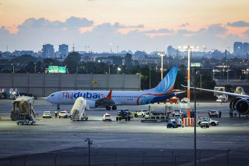 Fly Dubai aircraft
Photo: Yossi Aloni - Flash90