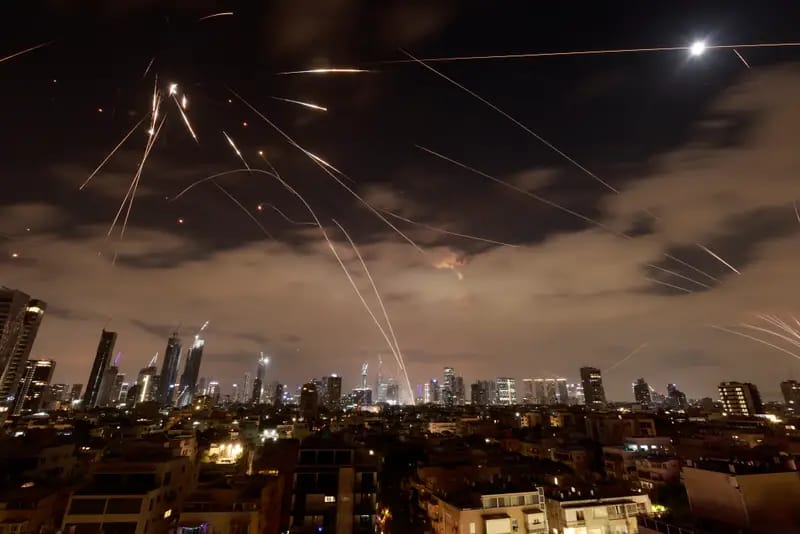 Damage from Iran's missiles