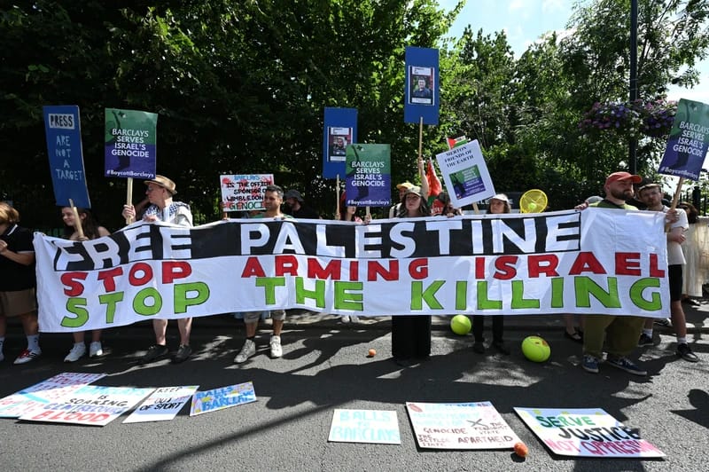 Pro-Palestinian protestors disrupting as usual