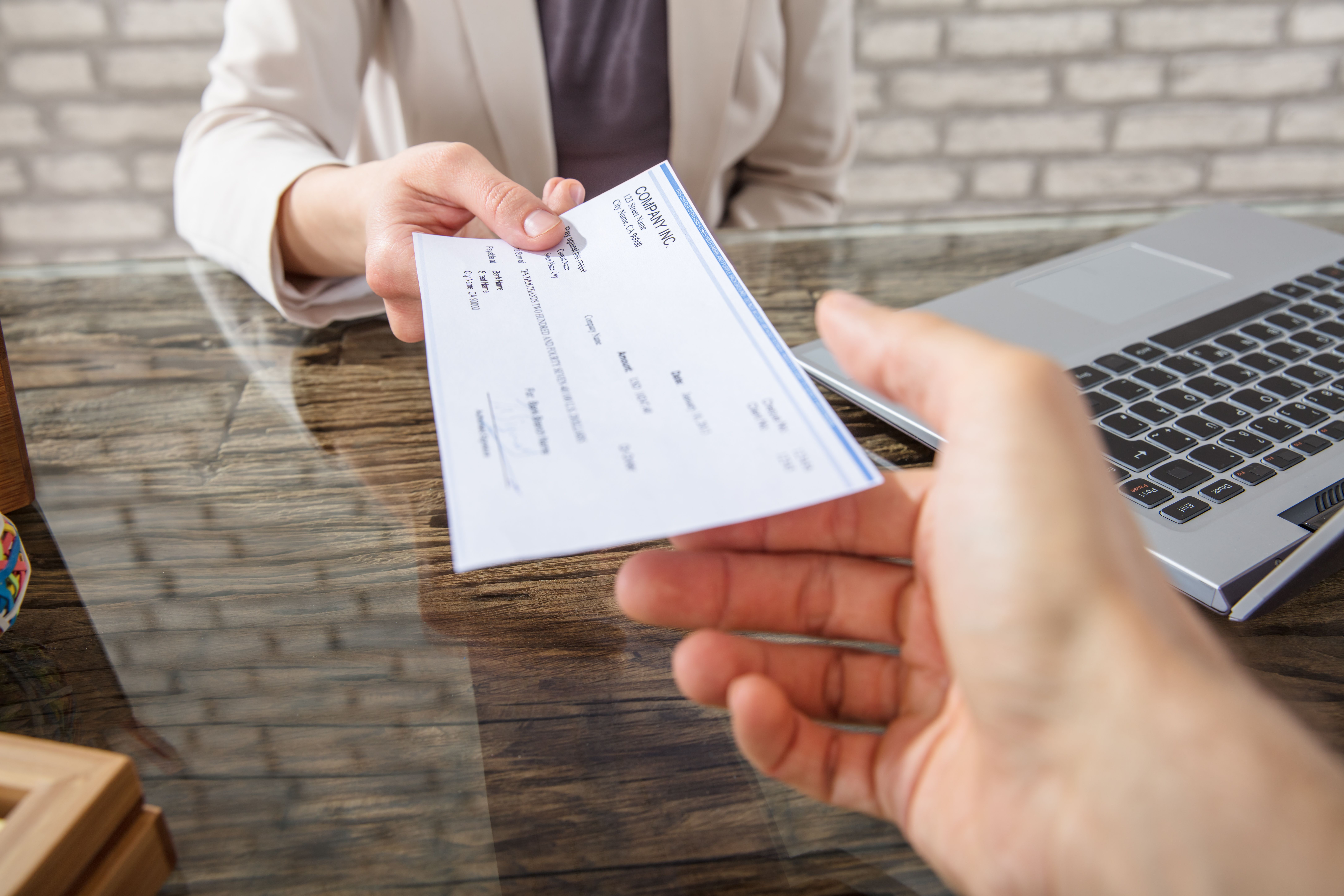 Bank cheque