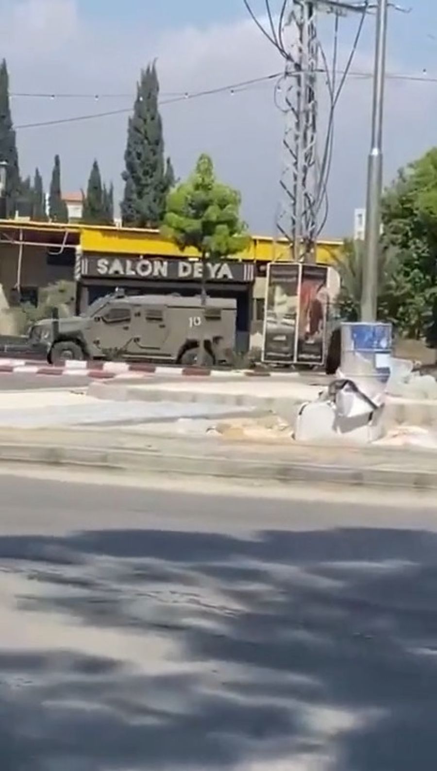 The entry of reinforcements into Jenin
