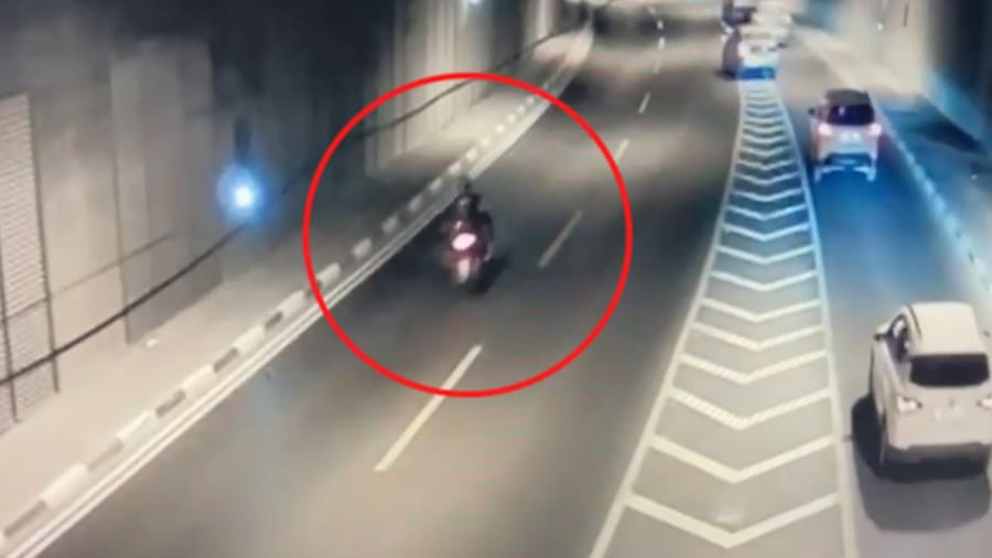 The motorcycle accident in which the Arab was killed