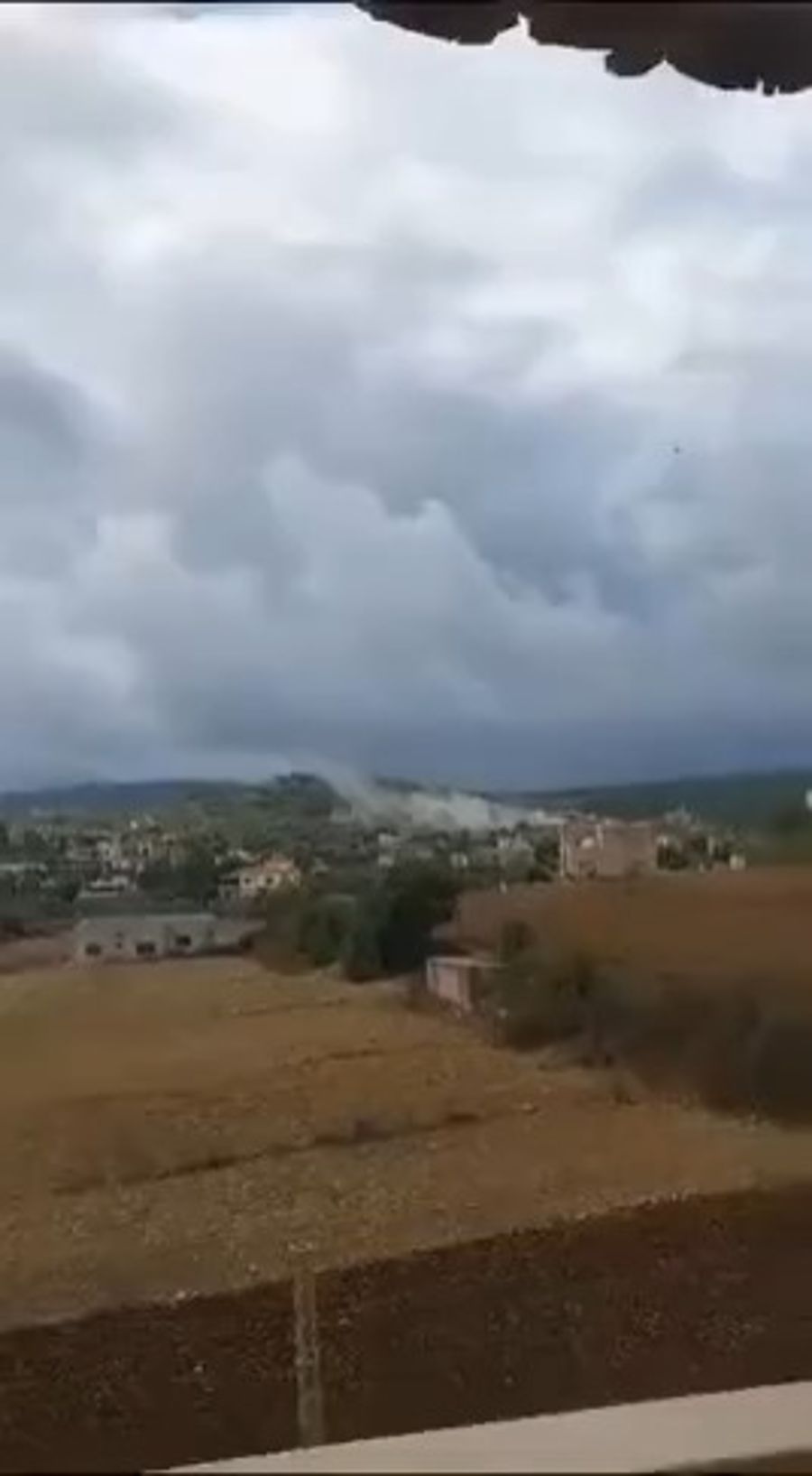 The IDF's response fire towards Lebanon
