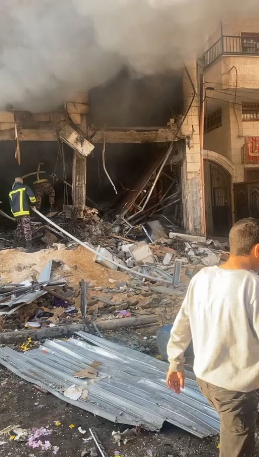 Destroyed terrorist headquarters