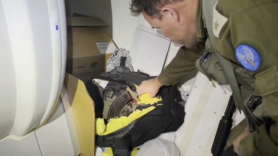 Weapons hidden among medical devices and supplies.