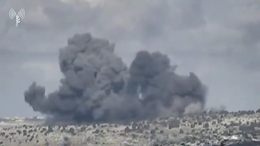 IDF strikes in Lebanon.
