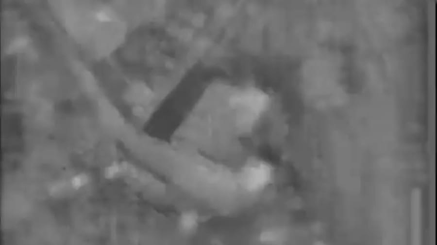Striking a Hezbollah military structure.