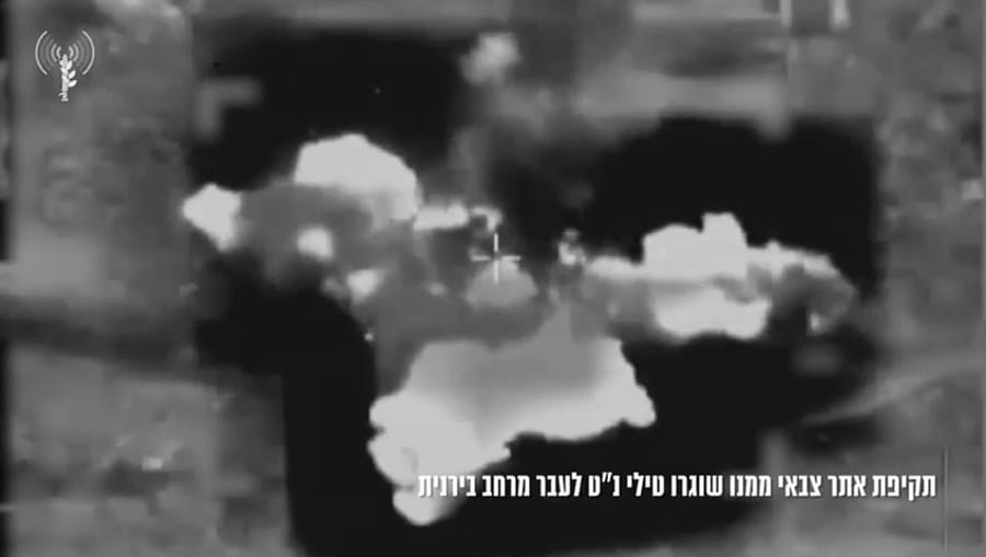 Strike on Ayta ash Shab in retaliation for anti-tank missile launches.