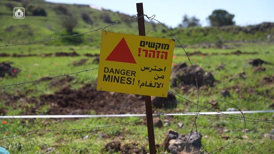 Clearing minefields.