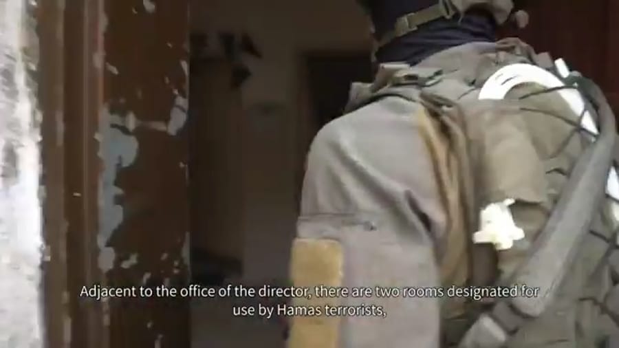 Showing how close Hamas worked next to the Shifa Hospital director's office.