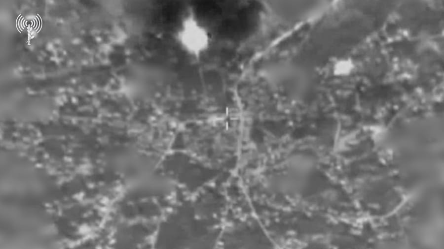 IDF strikes in Lebanon.
