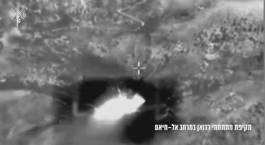 Striking Radwan Force targets.
