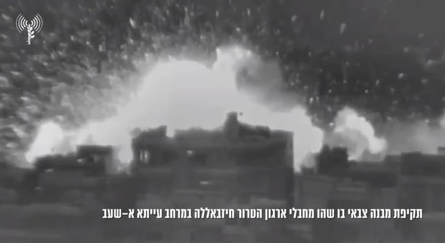 Strike on Hezbollah terror target.