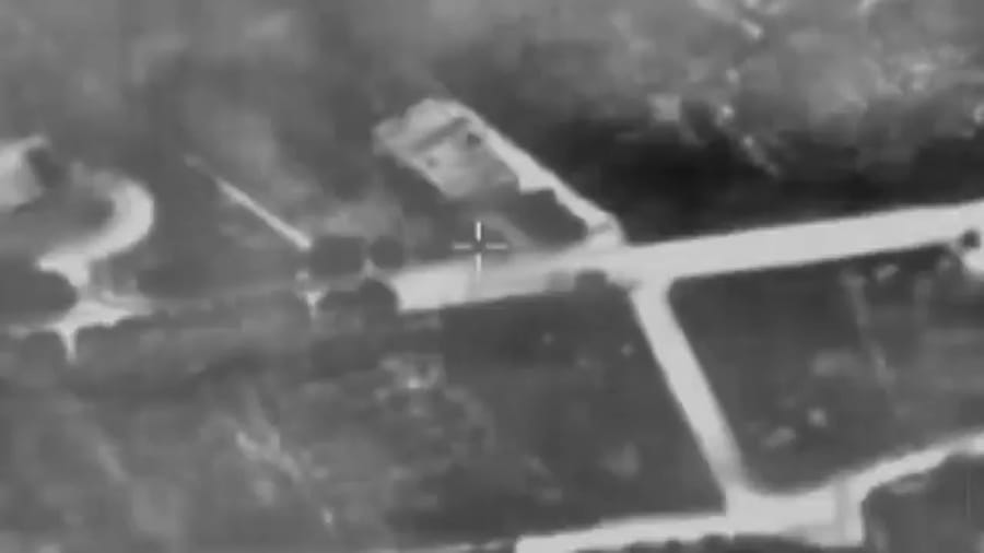 IDF striking Hezbollah.
