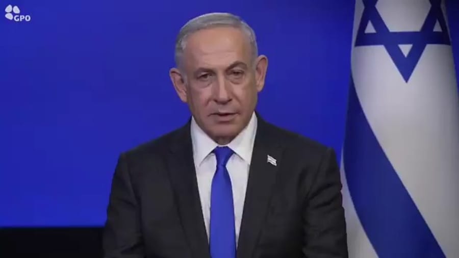 A call to action against antisemitism. Prime Minister Binyamin Netanyahu.