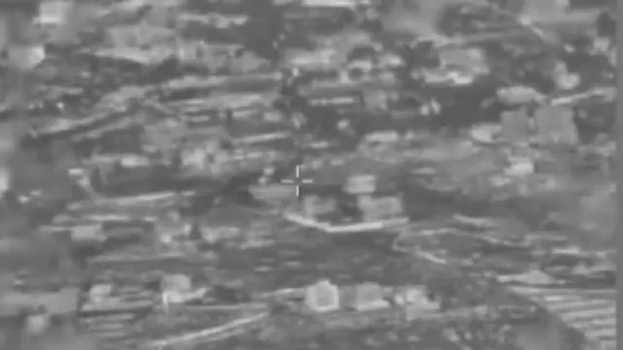 Striking Hezbollah targets.