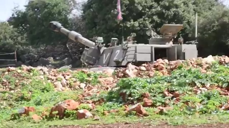 Artillery practice in the north.