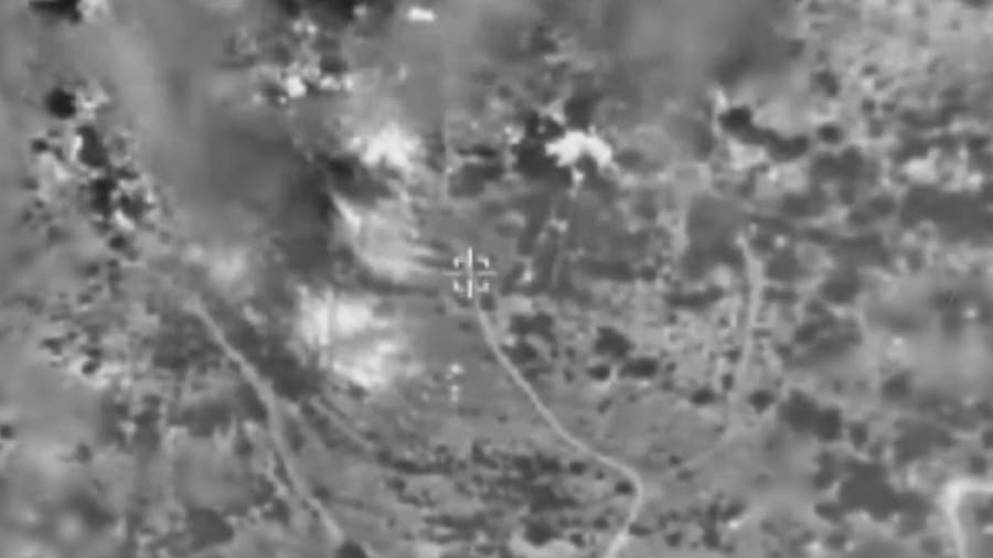 Striking Hezbollah targets.