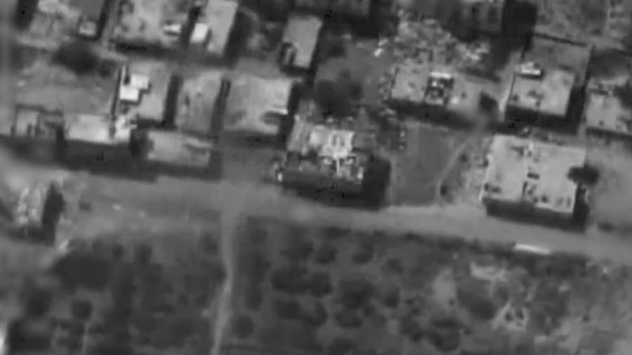 Striking Hamas targets in the Gaza Strip.