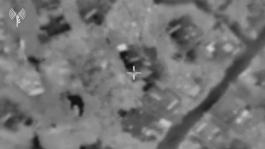 Striking Hezbollah targets.