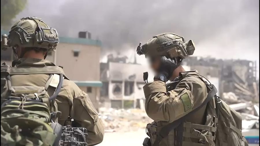 IDF soldiers operating in Jebaliya.
