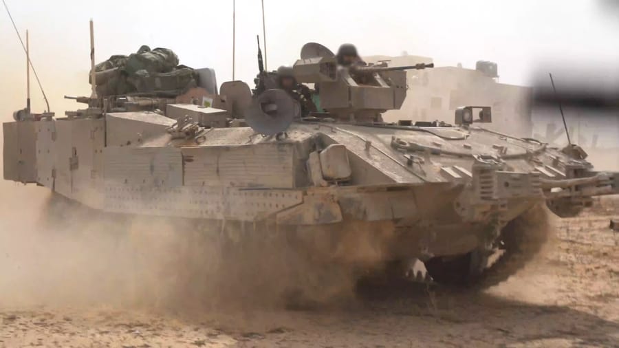 IDF tanks in the Gaza Strip.