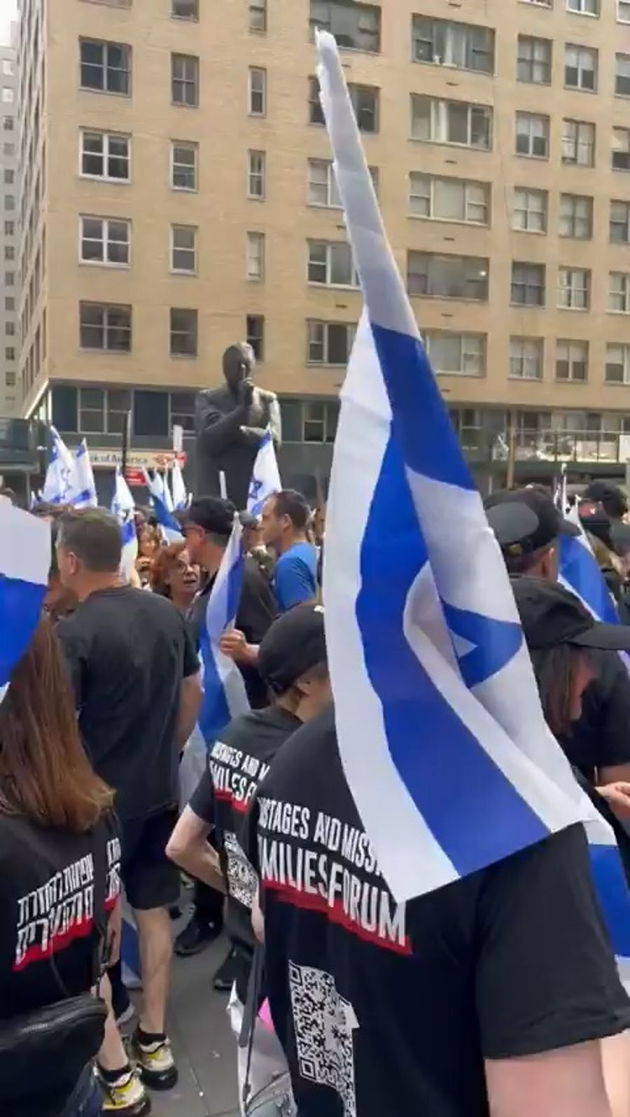 Israel Day Parade with the slogan "Bring Them Home."