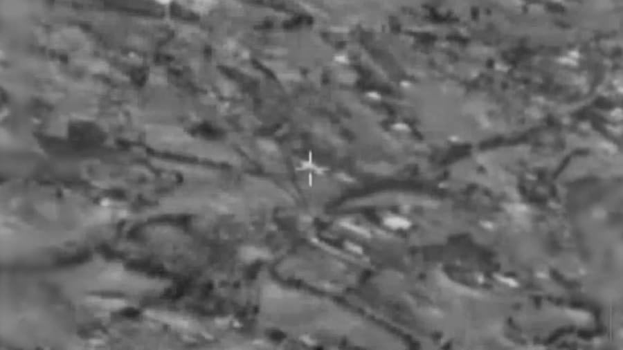 Striking Hezbollah targets.