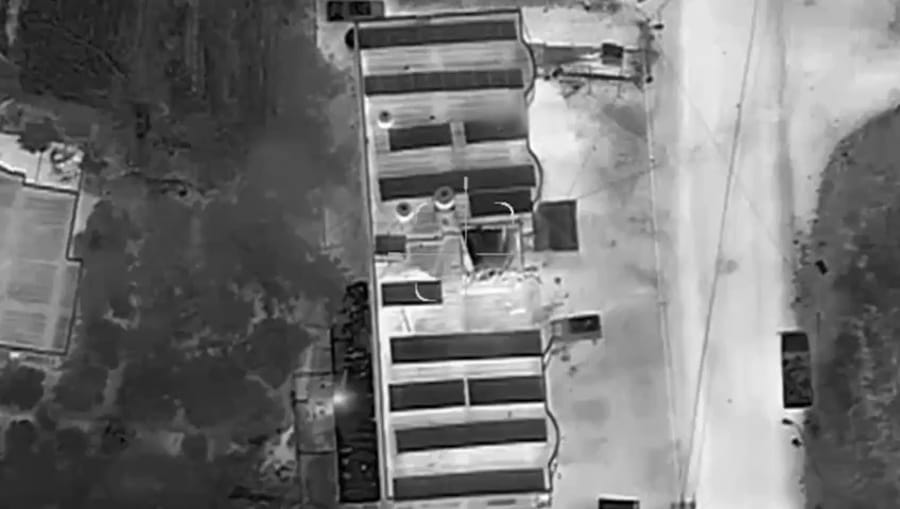 Striking Hezbollah targets.