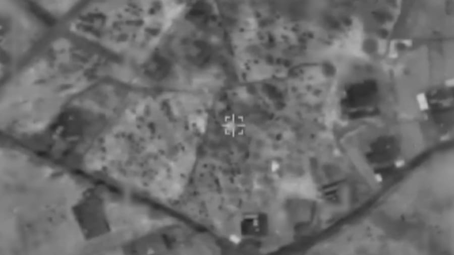 Striking Hezbollah targets.
