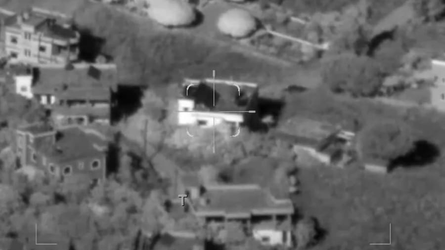 Striking Hezbollah targets.