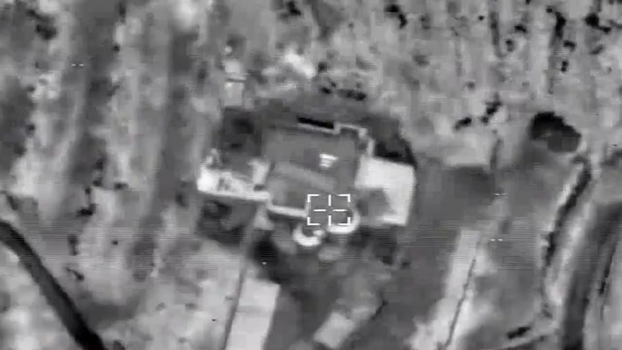 Striking Hezbollah targets.