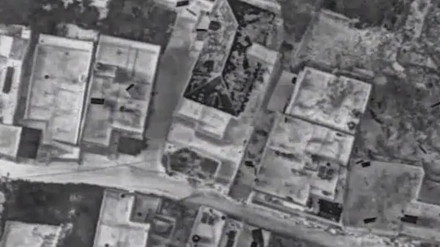 Striking Hezbollah targets.