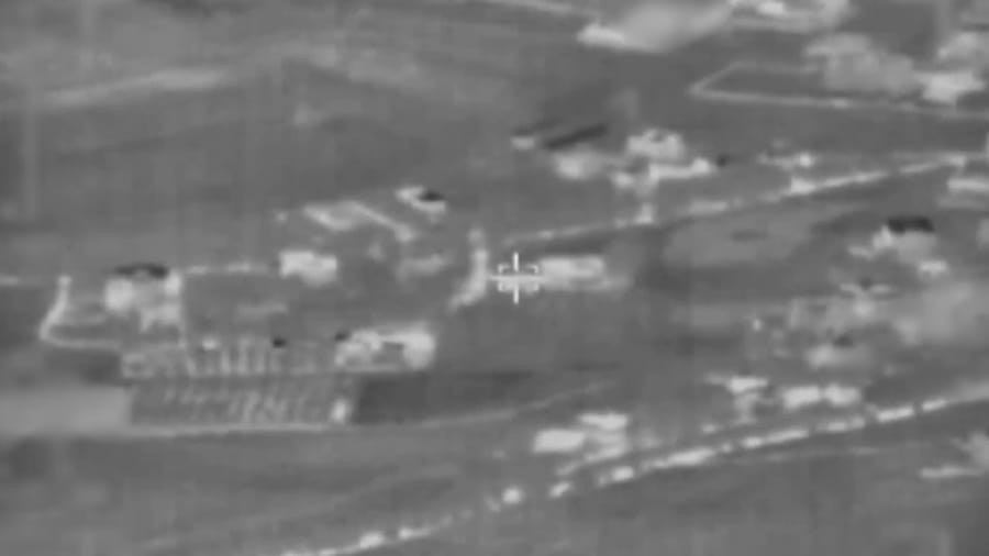 Striking Hezbollah targets.