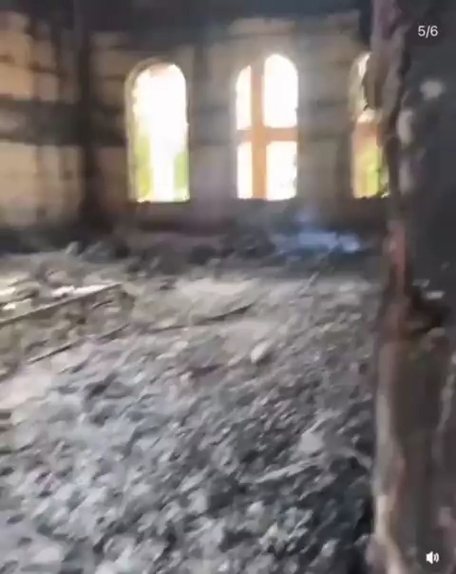 Aftermath of terrorist attack.