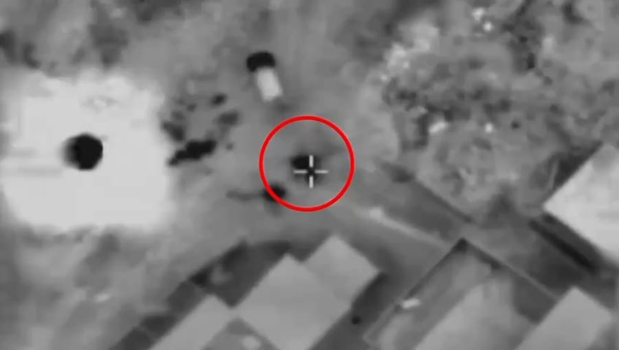 Striking ambushing terrorists.