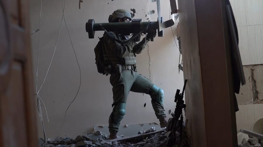 IDF forces in action in the Gaza Strip.
