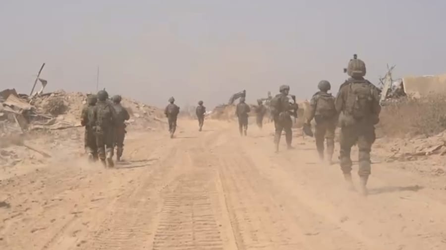 IDF forces in the Gaza Strip.