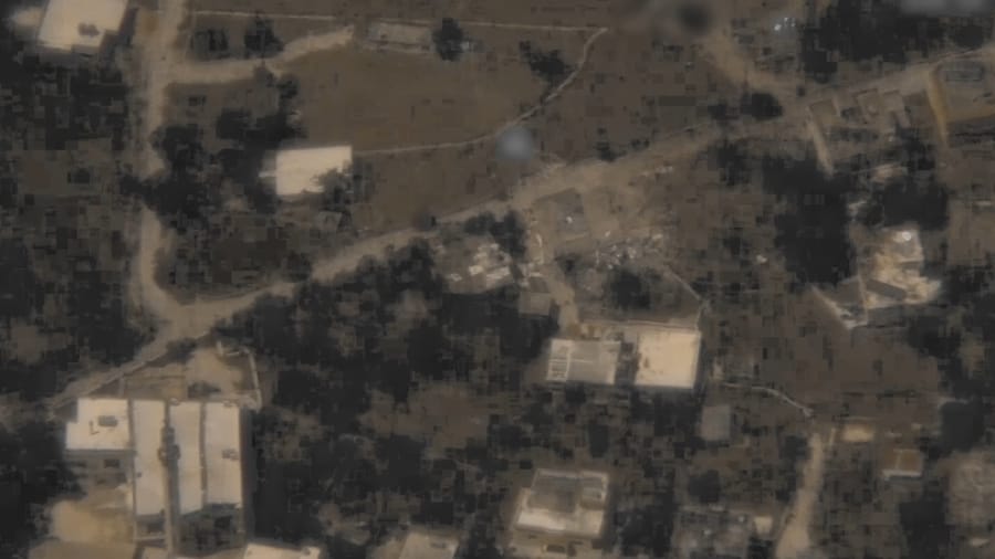 Striking Hezbollah targets.