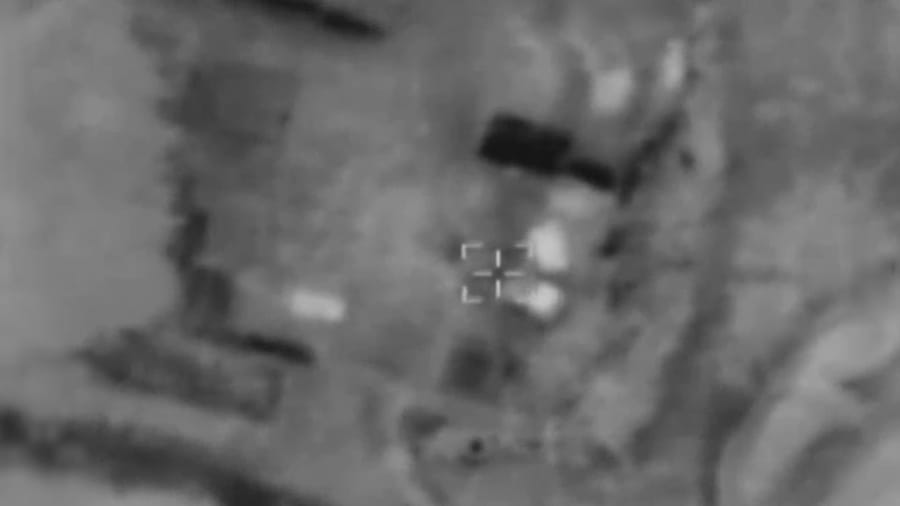 Striking Hezbollah targets.
