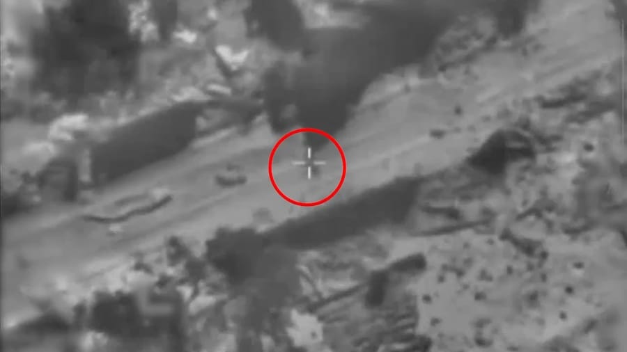 Striking Hamas targets.