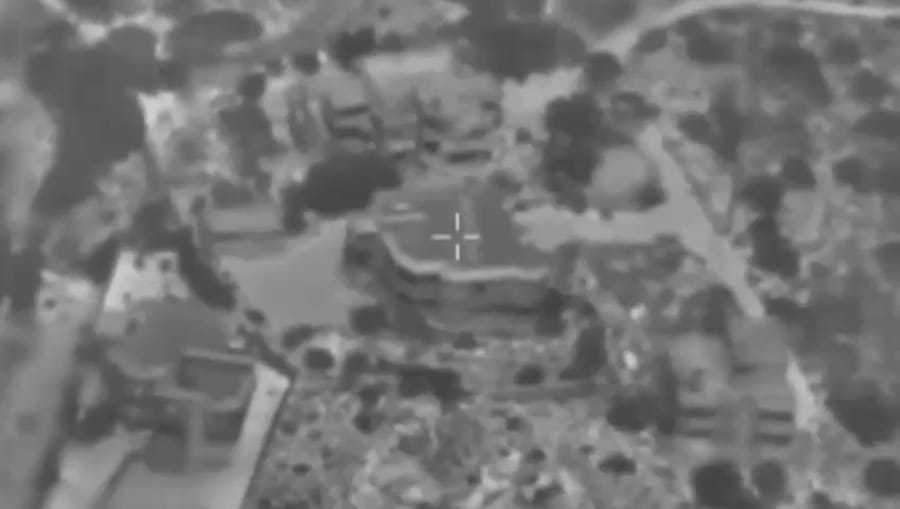 Striking Hezbollah targets.