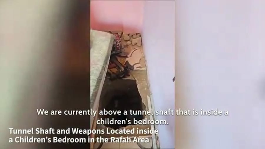 Terror tunnel discovered in child's bedroom.