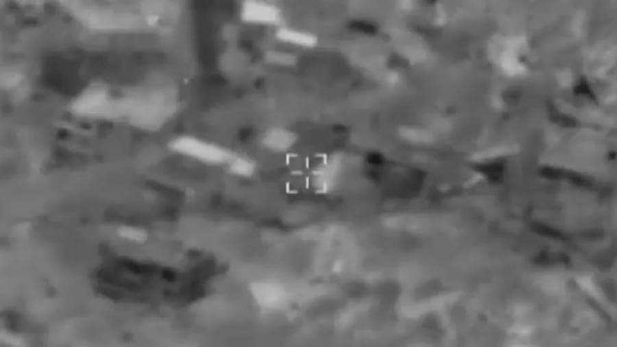 Striking Hezbollah targets.