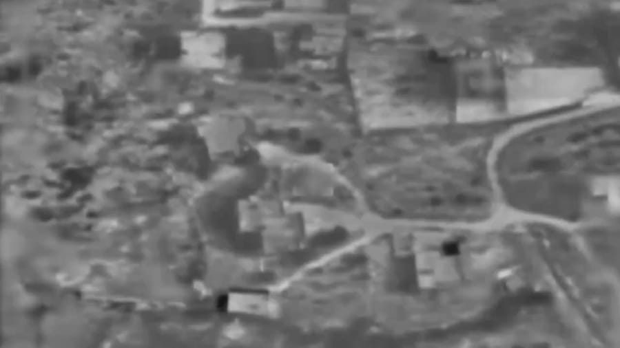 Striking Hezbollah targets.