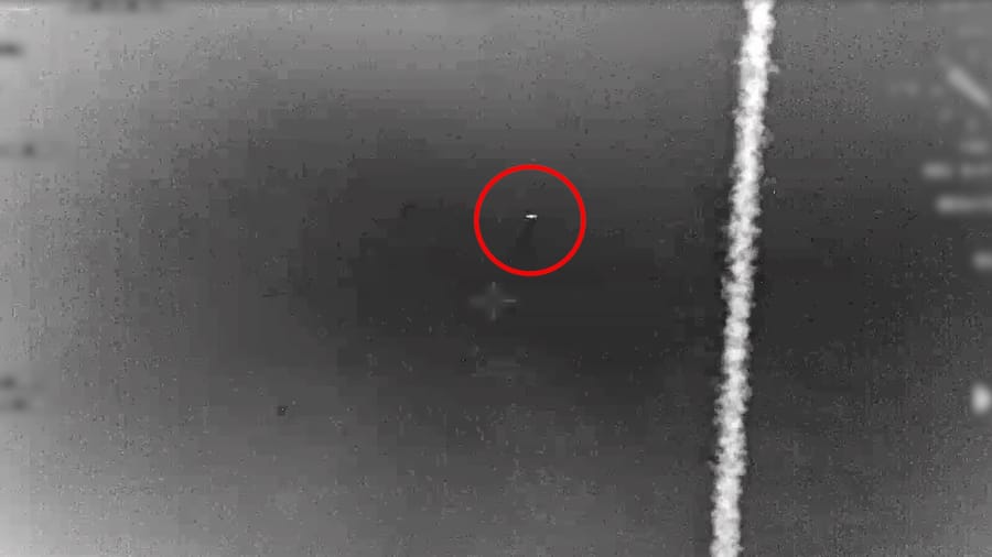 Intercepting a Hezbollah drone.